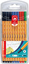 STABILO point 88 - Fineliner 0,4 mm – 4 Standaard Kleuren - Etui 10 Stuks