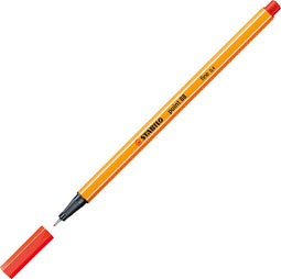 STABILO point 88 - Fineliner 0,4 mm Licht Rood - per stuk