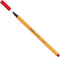 STABILO point 88 - Fineliner 0,4 mm - Rood Krijt - per stuk