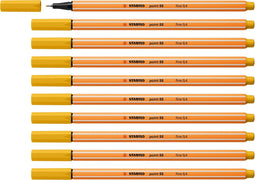 STABILO point 88 - Premium Fineliner - Fine 0,4 mm – Curry– Doos 10 stuks