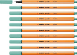 STABILO point 88 - Premium Fineliner - Fine 0,4 mm – Eucalyptus Groen – Doos 10 stuks