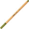STABILO point 88 - Premium Fineliner - Fine 0,4 mm – Modder groen – Doos 10 stuks