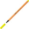 STABILO point 88 - Premium Fineliner - Fine 0,4 mm – Neon Geel – Doos 10 stuks