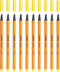 STABILO point 88 - Premium Fineliner - Fine 0,4 mm – Neon Geel – Doos 10 stuks