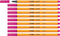 STABILO point 88 - Premium Fineliner - Fine 0,4 mm – Roze – Doos 10 stuks