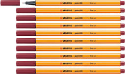 STABILO point 88 - Premium Fineliner - Fine 0,4 mm – Violet Paars– Doos 10 stuks