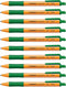 STABILO Pointball - Balpen 0,5 mm - Navulbaar - Groen - Doos 10 stuks
