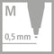 STABILO Pointball - Balpen 0,5 mm - Navulbaar - Zwart - per stuk