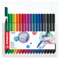 Stabilo pointmax fineliners, 18st.