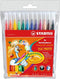 STABILO Trio FRUTTI - Viltstift - Iedere Stift Een Eigen Geur - Etui Met 12 Kleuren