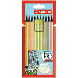 Stabilo - Viltstift pen 68/10 m soft ass 10st | 6 stuks