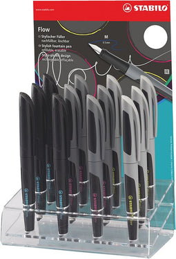 Stabilo - Vulpen flow active m assorti | 12 stuks