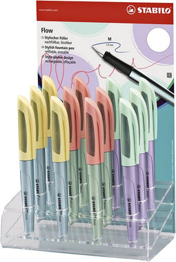 Stabilo - Vulpen flow cosmetic m assorti | 12 stuks