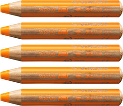 STABILO Woody 3 in 1 - Multitalent Potlood - Oranje - Doos Met 5 Stuks
