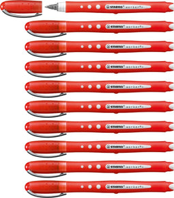 STABILO Worker+ Colorful - Rollerball 0,5 mm Rood - Doos 10 stuks