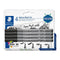 Staedtler - Brushpen pigment pen intense black | 10 stuks