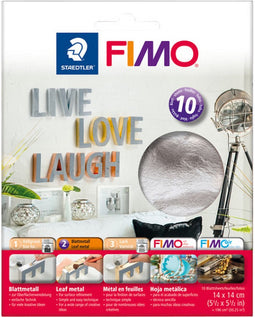 Staedtler fimo bladmetaal zilver 10 vel - 5 stuks