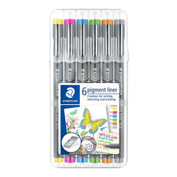 Staedtler - Fineliner pigment 308 0.5mm 6 st ass