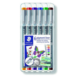Staedtler - Fineliner pigment 308 0.5mm 6 st ass