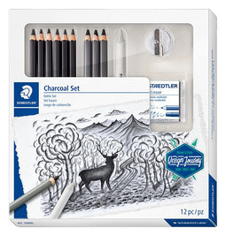 Staedtler - Houtskoolpotloodset design journey 12-delig