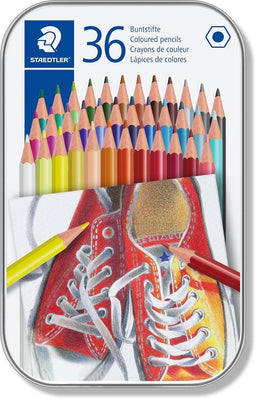 STAEDTLER Houtvrij kleurpotlood - metalen etui 36 st