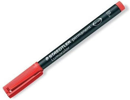 Staedtler Lumocolor 318-2 permanente marker - Rood - Kogelpunt 1 stuk