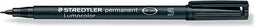 STAEDTLER Lumocolor permanent marker - Zwart - 1 stuk