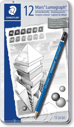 STAEDTLER Mars Lumograph potlood - set 12 st