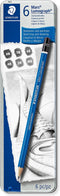 STAEDTLER Mars Lumograph potlood - set 6 st