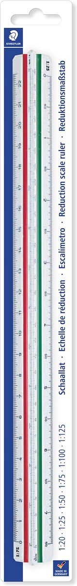 STAEDTLER Mars schaallat - verdeling 1 - blister