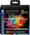 Staedtler Pigment Arts brush pen, etui van 12 stuks, Basic Colours 10 stuks