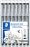 STAEDTLER pigment liner - box 8 st