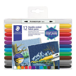 Staedtler - Viltstift 3190 textiel duo ass