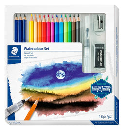 Staedtler - Kleurpotlood design journey watercolor aquarel 18-delig