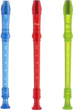 Stagg blokfluit kunststof blauw (Duits)