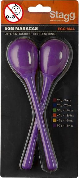 Stagg Maracas EGG-MA L/PP Paars
