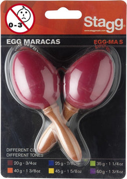 Stagg Maracas EGG-MA S/RD Rood