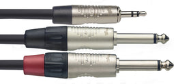 Stagg Professional Y Kabel 2x jack/mini jack 3m