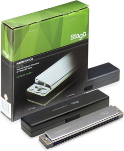 Stagg Tremolo Diatonisch Harmonica - in C major en 48 tonig / 24 holes
