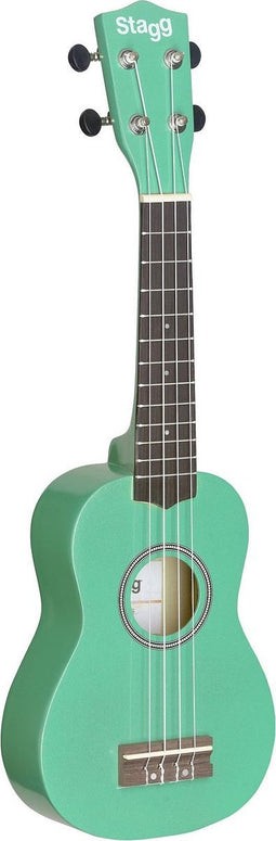Stagg US-GRASS - Traditopnele Sopraan Ukelele - Grasgroen - Lindehout