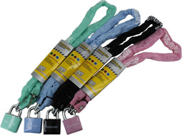 Stahlex Kettingslot - Gehard Staal - 100 cm - Inclusief 2 Sleutels - Mix