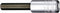 Stahlwille 44 A 3/32 01450006 1/4 (6.3 mm) Schroevendraaierdop 3/32 1/4 (6.3 mm)