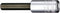 Stahlwille 44 A 9/64 01450009 1/4 (6.3 mm) Schroevendraaierdop 9/64 1/4 (6.3 mm)