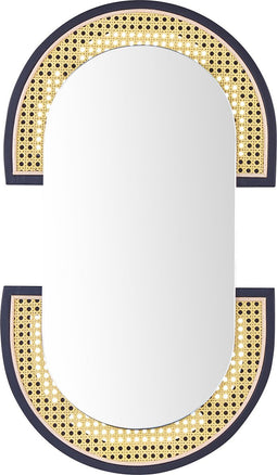 STAINS - Wandspiegel - Lichtbruin - Rotan