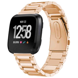 Stalen bandje voor de Fitbit Versa / Versa 2 / Versa Lite - Rosé Goud