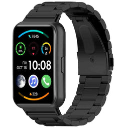Stalen bandje voor de Huawei Watch Fit 2 - Zwart