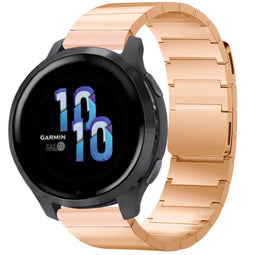 Stalen magnetisch bandje - Universeel 22 mm aansluiting - Rosé Goud