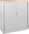 Stalen roldeurkast 118x120x43cm Wit Frame