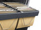 Stalen roldeurkast 118x120x43cm Wit Frame, topblad Halifax Eiken