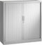 Stalen roldeurkast 118x120x43cm Wit Frame, topblad Wit
